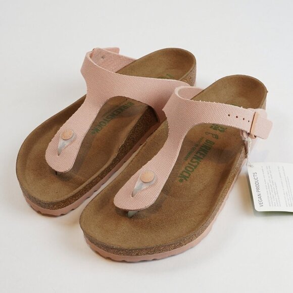 Birkenstock Gizeh Sandal Vegan Blush Pink NEW - 39 Regular 8-8.5 - Picture 1 of 6
